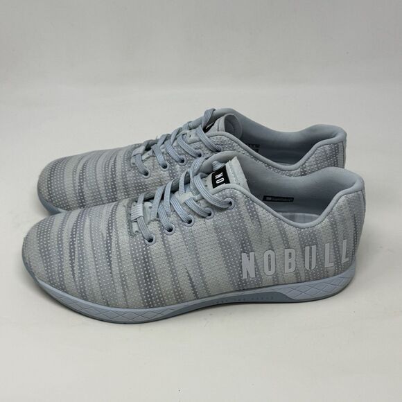 Nobull Matrix Burst Superfabric Sneakers Mens 11.5 Light Blue Unisex Gym Shoes - Picture 4 of 16
